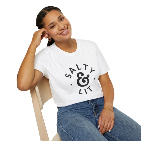 Salty & Lit 1.0 Unisex Softstyle T-Shirt - Image 5